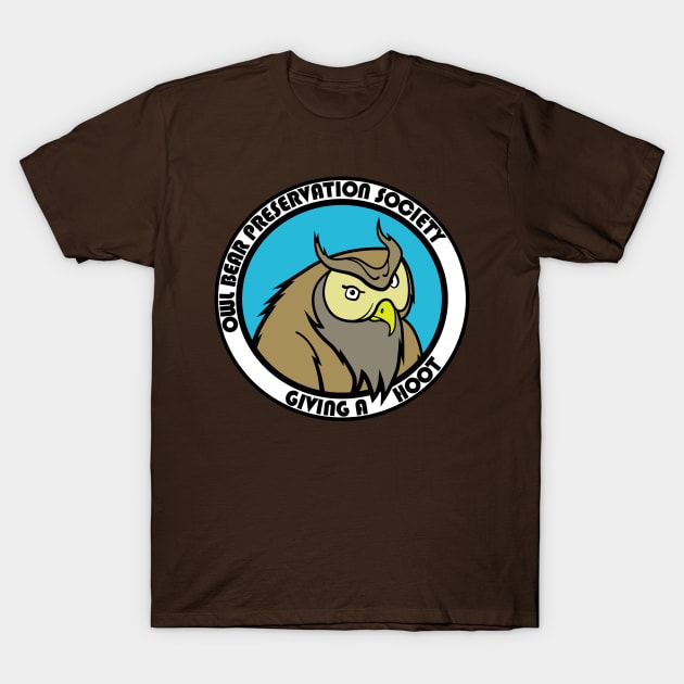 Owl Bear Preservation Society T-Shirt by mrsettle